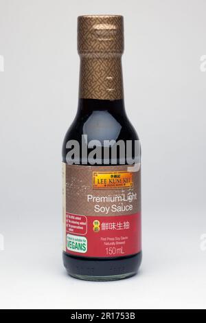 Bottle of Lee Kum Kee Premium Light Soy Sauce 150ml Stock Photo