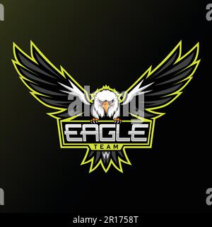 Eagle Team Mascot Logo - Animals Mascot Esports Logo Vector Illustration Design Concept. Stock Vector