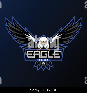 Eagle Sports Club Mascot Logo - Animals Mascot Esports Logo Vector Illustration Design Concept. Stock Vector