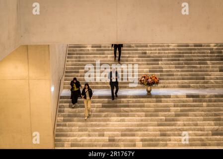 Grand staircase in the New Building of the Kunsthaus, Museum of Art, Zurich, Switzerland Stock Photo