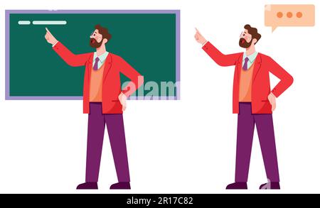 Professor on White Stock Vector