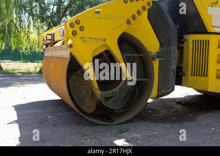 stands for road roller engineering is not working Stock Photo