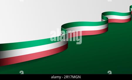 Italy ribbon flag background. Element of impact for the use you want to make of it. Stock Vector