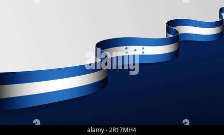 Honduras ribbon flag background. Element of impact for the use you want