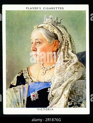 Queen Victoria - Vintage Cigarette Card 02 Stock Photo