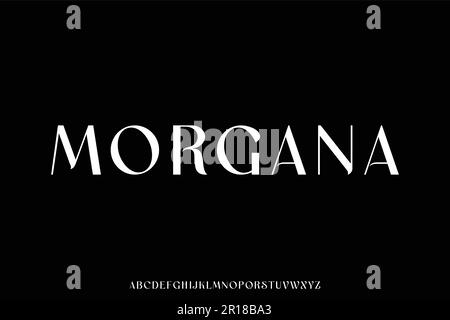 Elegant decorative display font vector Stock Vector