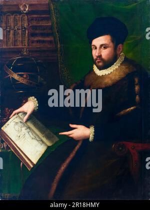 Girolamo Mercuriale (1530-1606), Italian Physician and Scholar, portrait painting in oil on canvas by Lavinia Fontana, 1588-1589 Stock Photo
