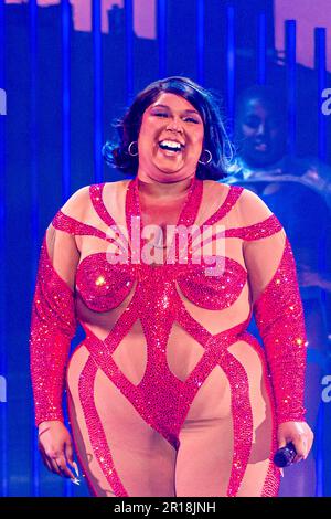 American singer and grammy winner Lizzo performs live at Mediolanum Forum  in Milano, Italy, on March 2 2023 Stock Photo - Alamy