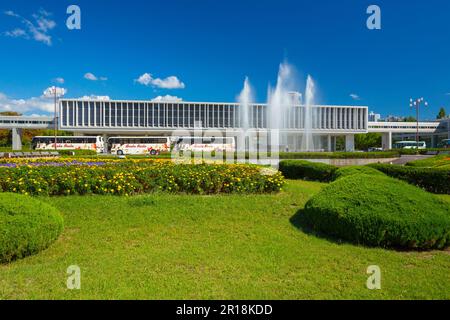 Atomic Bomb Museum in Peace Park Stock Photo