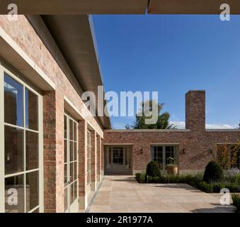 Overall view. Berkhamsted House, Berkhamsted, United Kingdom. Architect: Kirkland Fraser Moor, 2022. Stock Photo