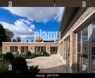 Overall view. Berkhamsted House, Berkhamsted, United Kingdom. Architect: Kirkland Fraser Moor, 2022. Stock Photo