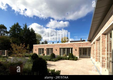 Overall view. Berkhamsted House, Berkhamsted, United Kingdom. Architect: Kirkland Fraser Moor, 2022. Stock Photo