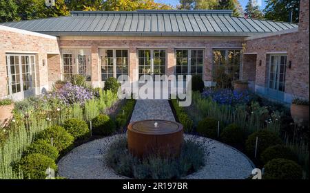 Overall view. Berkhamsted House, Berkhamsted, United Kingdom. Architect: Kirkland Fraser Moor, 2022. Stock Photo