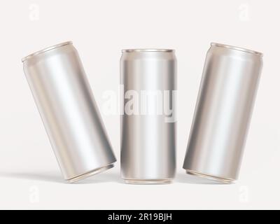 White soda bottle packaging made using by 3D software can be used as a design presentation media Stock Photo