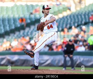 St. Petersburg, United States. 16th July, 2022. St. Petersburg, FL. USA;  Baltimore Orioles starting pitcher Dean Kremer (64) delivers a pitch during  a major league baseball game against the Tampa Bay Rays