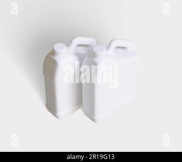 Container jerrycan plastic white color and realistic texture Stock ...