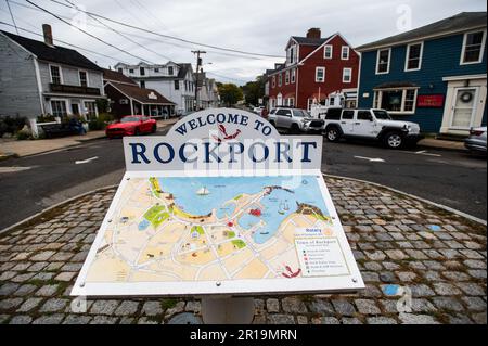 Rockport, MA on Saturday, October 1, 2022. Stock Photo