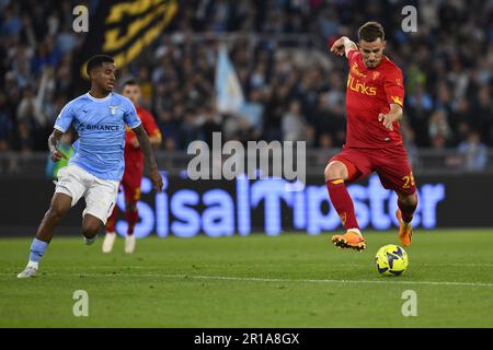 Rome, Italy. 12th May, 2023. Remi Oudin of U.S. Lecce during the 35th day of the Serie A Championship between S.S. Lazio vs U.S. Lecce on May 12, 2023 at the Stadio Olimpico in Rome, Italy. Credit: Live Media Publishing Group/Alamy Live News Stock Photo