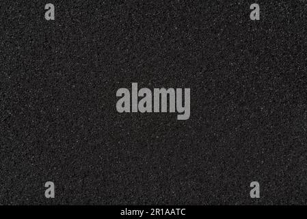 black polyurethane foam rubber washcloth sponge Stock Photo