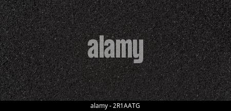 black polyurethane foam rubber washcloth sponge Stock Photo