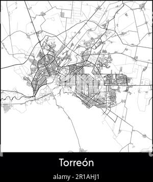 City Map North America Mexico Torreon vector illustration Stock Vector