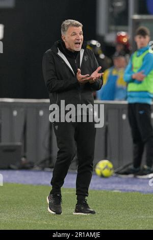 Stadio Olimpico, Rome, Italy. 12th May, 2023. Italian Serie A Football; Lazio versus Lecce; Lecce Trainer Marco Baroni Credit: Action Plus Sports/Alamy Live News Stock Photo