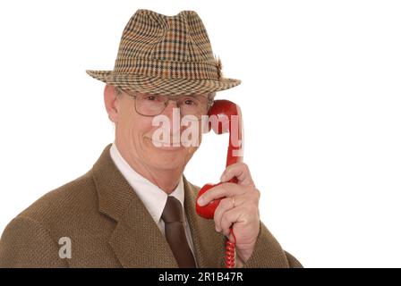 Senior businessman with a rather interesting expression Stock Photo