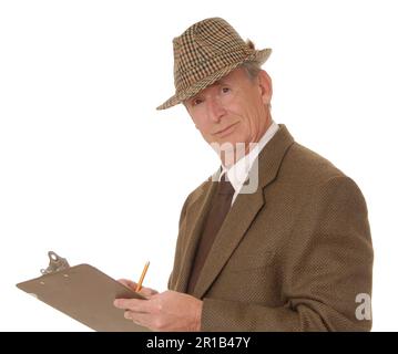 Senior businessman with a rather interesting expression Stock Photo