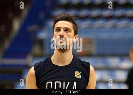 Saint Petersburg, Russia. 12th May, 2023. Dejan Davidovac (14) of CSKA ...