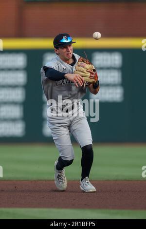 May 12, 2023: Will Tippett #13 GamecockÃs second baseman makes a throw over to first base. Arkansas defeated South Carolina 4-1 in Fayetteville, AR, Richey Miller/CSM(Credit Image: © Richey Miller/Cal Sport Media) Stock Photo