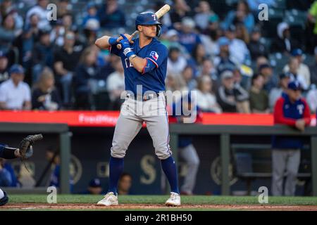 Texas Rangers' Josh Jung warms up prior to his major league debut during a  baseball game Friday, Sept, 9, 2022, in Arlington, Texas. (AP Photo/Michael  Ainsworth Stock Photo - Alamy