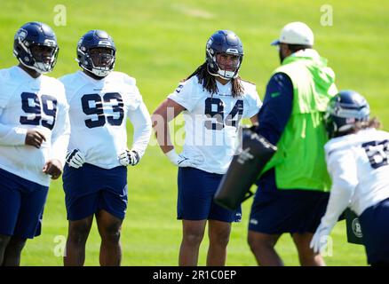 Seattle Seahawks defensive end Jarran Reed (90) walks onto the field during  minicamp Tuesday, June 6, 2023, at the NFL football team's facilities in  Renton, Wash. (AP Photo/Lindsey Wasson Stock Photo - Alamy