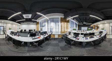 360° view of MINSK, BELARUS - FEBRUARY, 2023: full seamless spherical ...