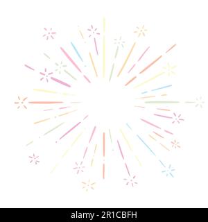 Hand Drawn illustration of colorful effect line Stock Vector