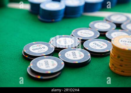 A Nordic Poker Tournament in Mariehamn, Åland, Finland in May 2011. Stock Photo
