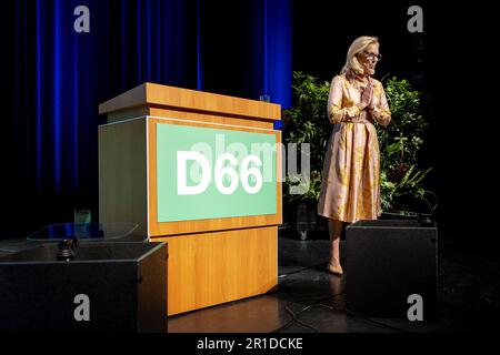 AMSTERDAM - Sigrid Kaag during the 117th party congress of D66 in the Amsterdam RAI. ANP KOEN VAN WEEL netherlands out - belgium out Stock Photo