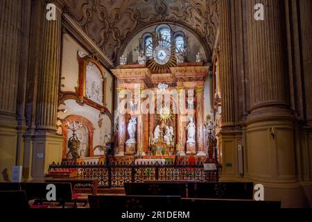 Chapel of the Incarnation (Capilla de la Encarnacion) at Malaga Cathedral - Malaga, Andalusia, Spain Stock Photo