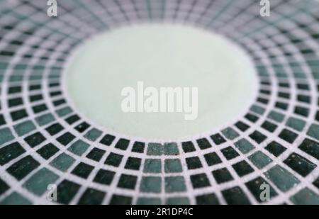 White and Gradient Gray Circles and Squares Pattern for Abstract Background Stock Photo
