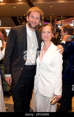 Sebastian Schwarz und Marie Burchard bei der 73. Verleihung des Deutschen Filmpreises 2023 im Theater am Potsdamer Platz. Berlin, 12.05.2023 Stock Photo