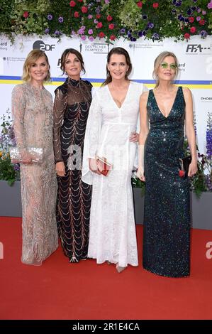 Andrea Lüdke, Gerit Kling, Anja Kling und Ursula Karven bei der 73. Verleihung des Deutschen Filmpreises 2023 im Theater am Potsdamer Platz. Berlin, 12.05.2023 Stock Photo