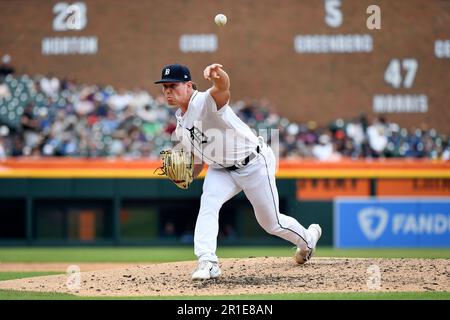 Detroit Tigers Relief Pitcher Tyler Holton Throws Against The Seattle ...