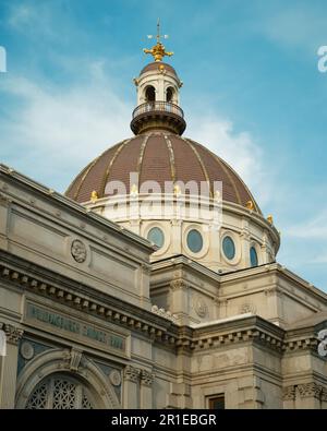 Architectural details of the Williamsburg Savings Bank, Brooklyn, New York Stock Photo