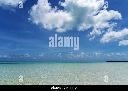 Beautiful Sandbar on the Spanish Wells in the Bahamas Stock Photo