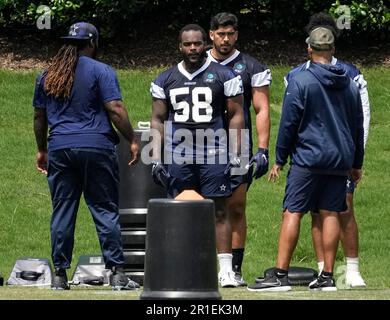 Dallas Cowboys defensive tackle Mazi Smith stands on the field during the  NFL football team's training camp Saturday, July 29, 2023, in Oxnard,  Calif. (AP Photo/Mark J. Terrill Stock Photo - Alamy