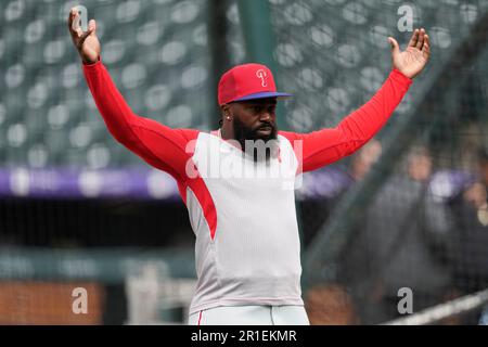 Philadelphia Phillies' Josh Harrison plays during a baseball game,  Saturday, April 22, 2023, in Philadelphia. (AP Photo/Matt Slocum Stock  Photo - Alamy