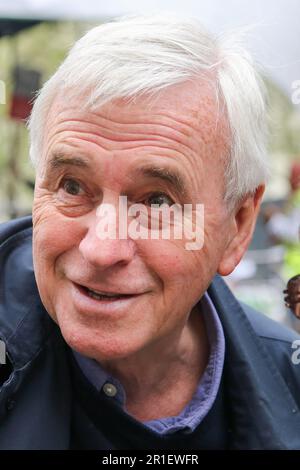 London, UK. 13th May, 2023. John McDonnell, former Shadow Chancellor of the Exchequer and MP for Hayes and Harlington seen in Westminster, central London. Credit: SOPA Images Limited/Alamy Live News Stock Photo
