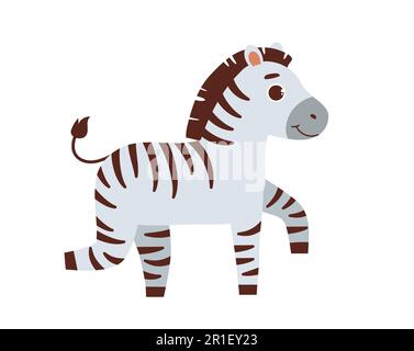 Cute safari zebra Stock Vector