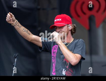 Austin, USA. 13th May, 2023. Bailey Zimmerman performs at the Daytime Village at iHeart Country Festival in Austin, Texas on May 13, 2023. (Photo by Stephanie Tacy/Sipa USA) Credit: Sipa USA/Alamy Live News Stock Photo