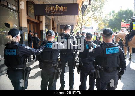 Neo Pro Testing 13 May 2023, Melbourne, Australia. Thomas Sewell (far right) and ...