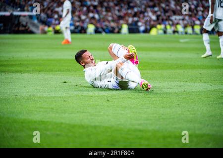 Madrid, Madrid, Spain. 13th May, 2023. Eden Hazard (Real Madrid) during the football match between.Real Madrid and Getafe.valid for the match day 34 of the Spanish first division league 'La Liga' celebrated in Madrid, Spain at Bernabeu stadium on Saturday 13 May 2023 (Credit Image: © Alberto Gardin/ZUMA Press Wire) EDITORIAL USAGE ONLY! Not for Commercial USAGE! Stock Photo